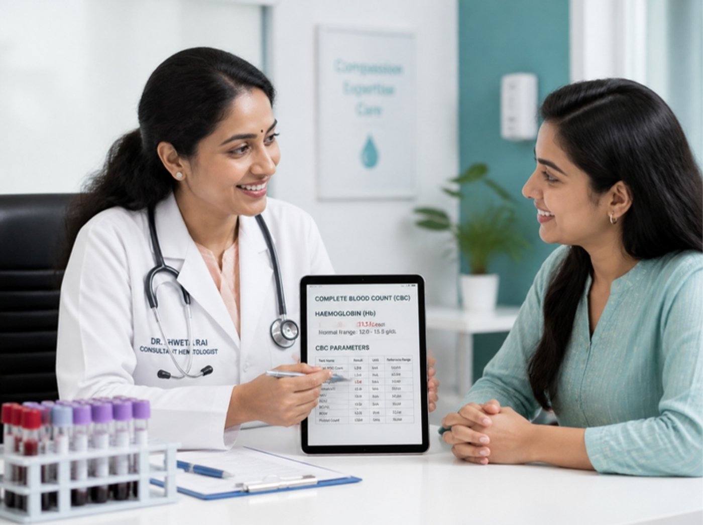 Specialist doctor reviewing medical reports for a medical second opinion at Pathway Hospital